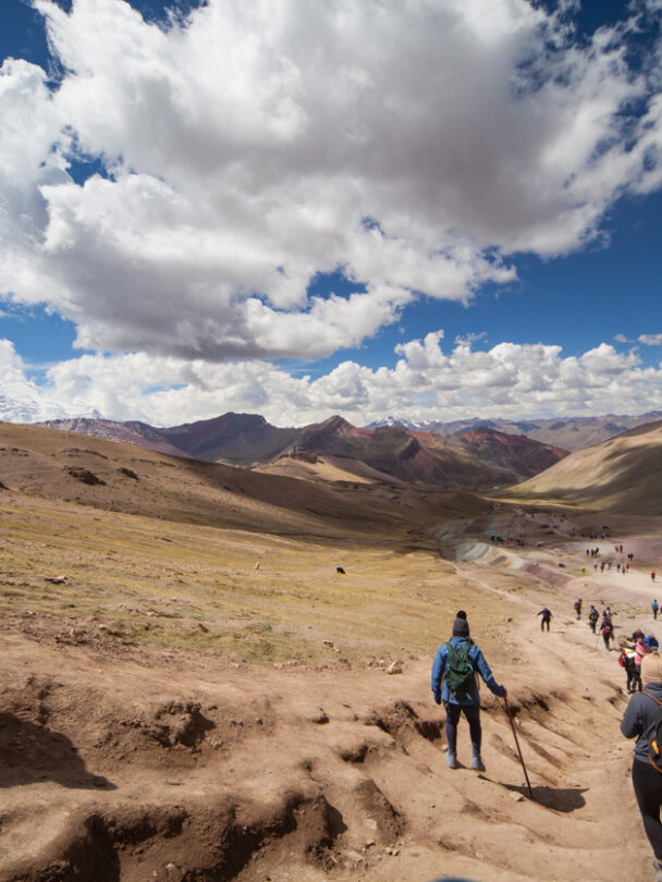 Rainbow Mountain on the Machu Picchu culinary hiking tour