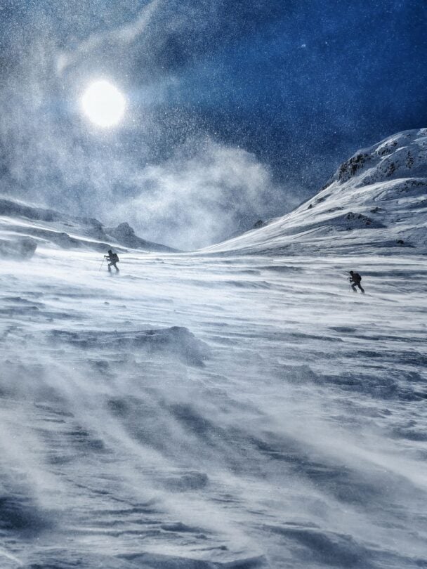 Verbier steep slope