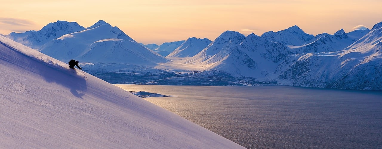 Fantastic views at sunset, Svalbard