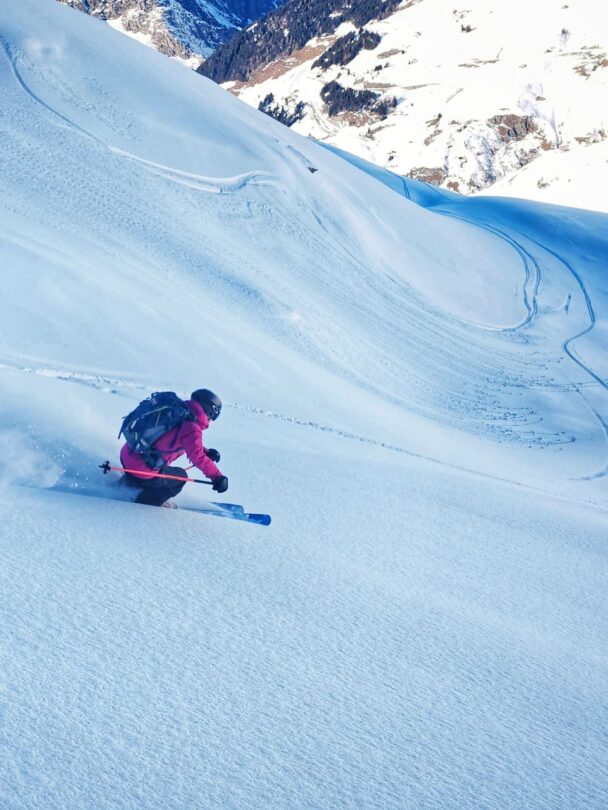 Verbier steep slope