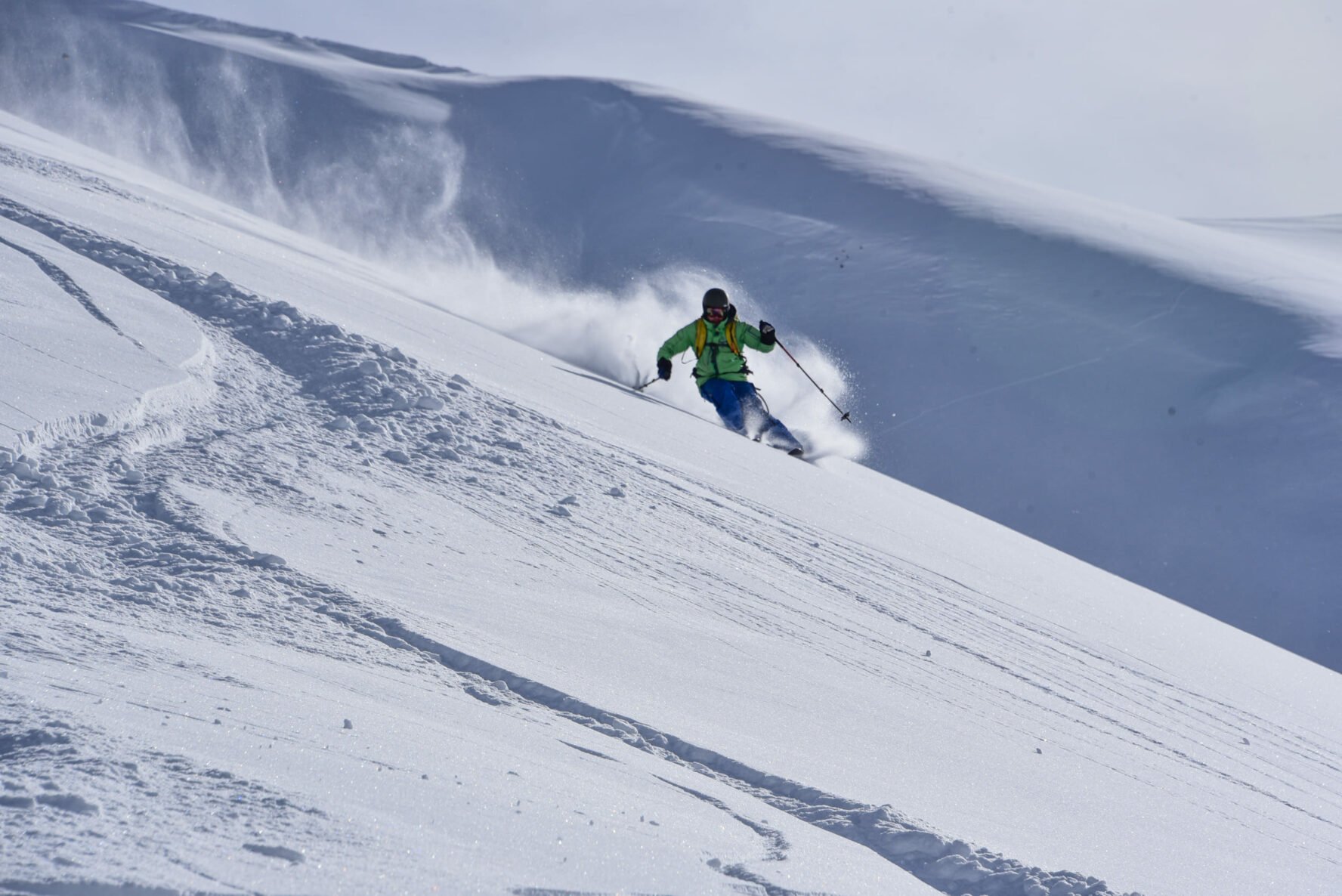 Georgia skier on the slope