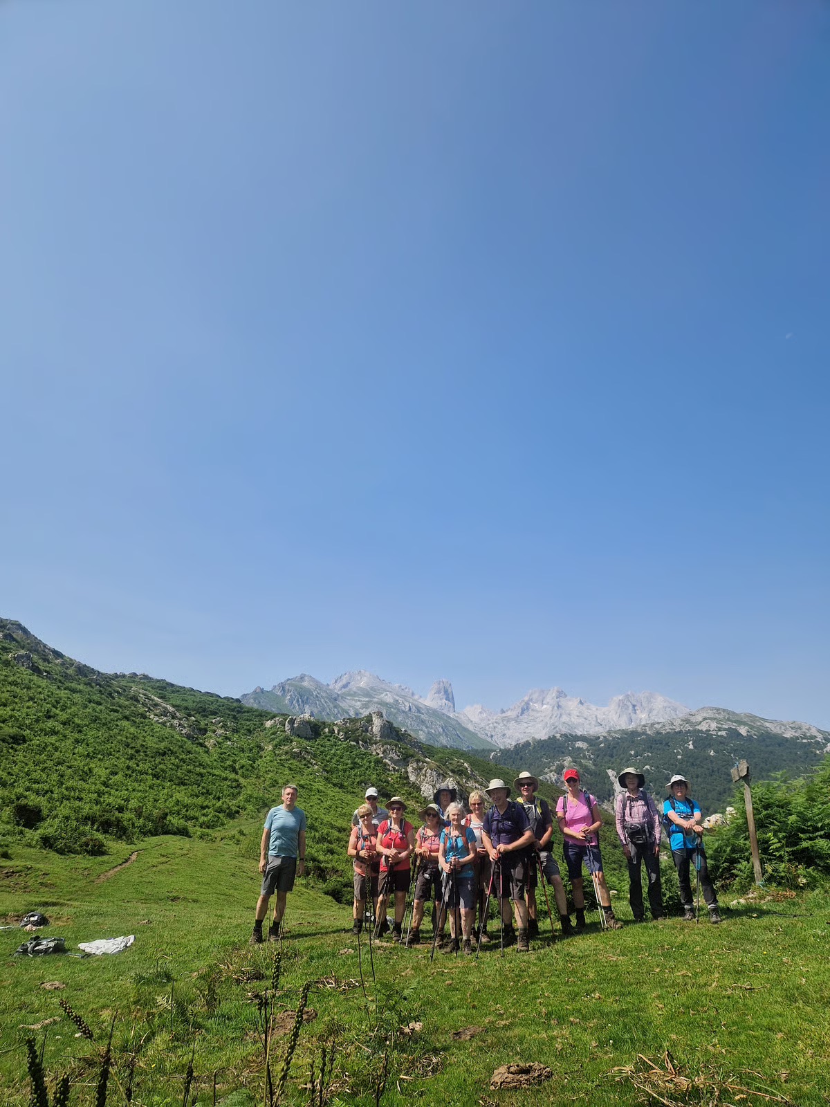 Group hikers Spain