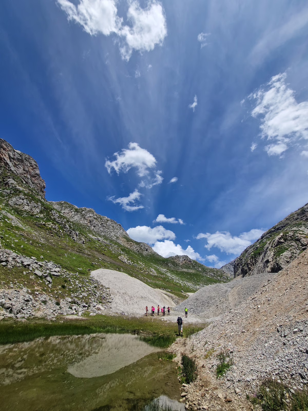 Lake Spain hikers