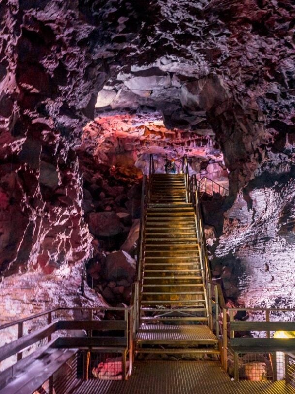 lava tunnel view