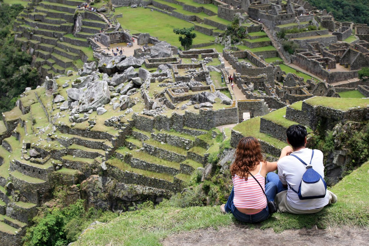 Looking at Machu Picchu