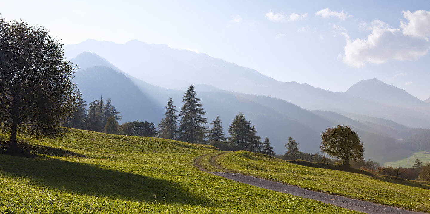 Mountain road in Val Mustair