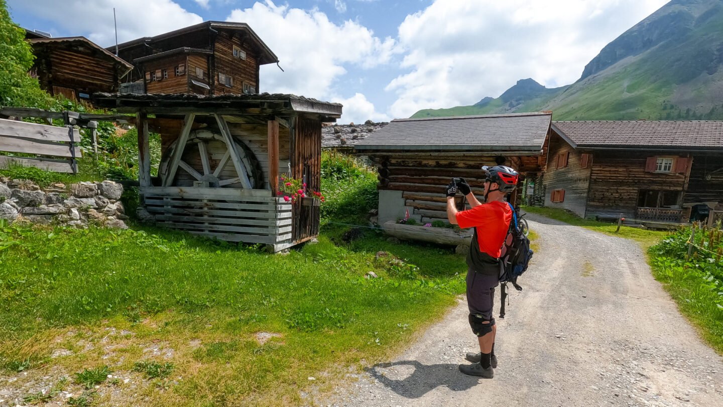 Rest stop in the Swiss Alps