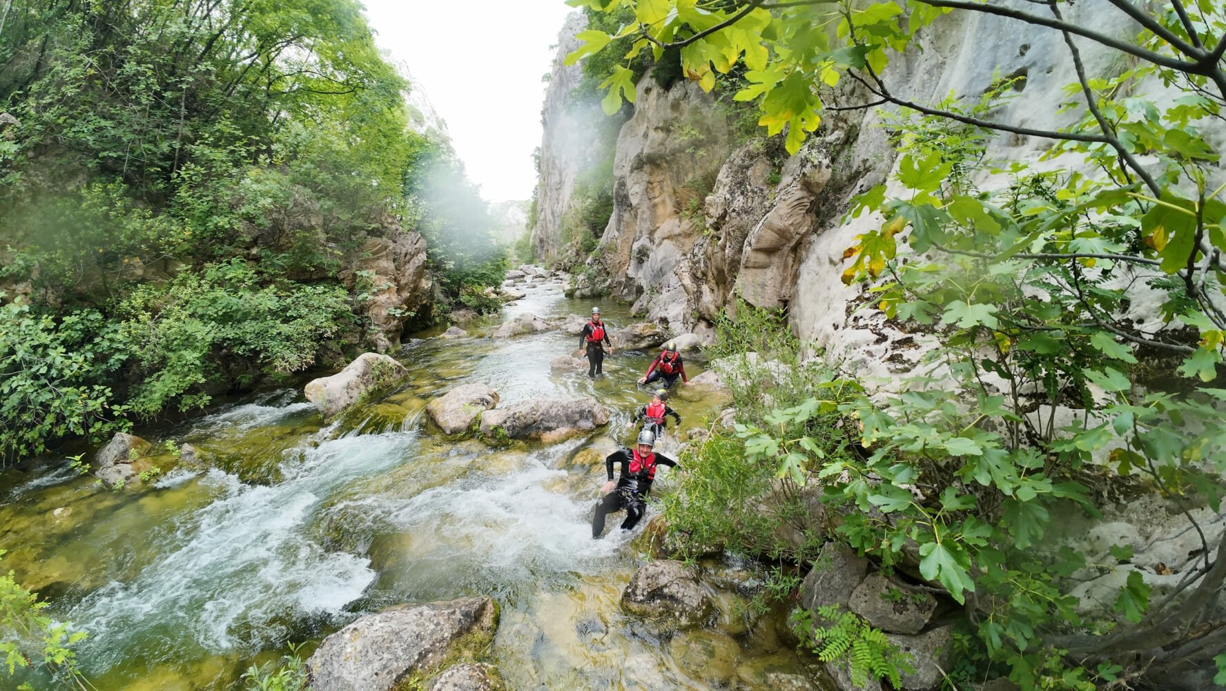 Walking in Cetina river