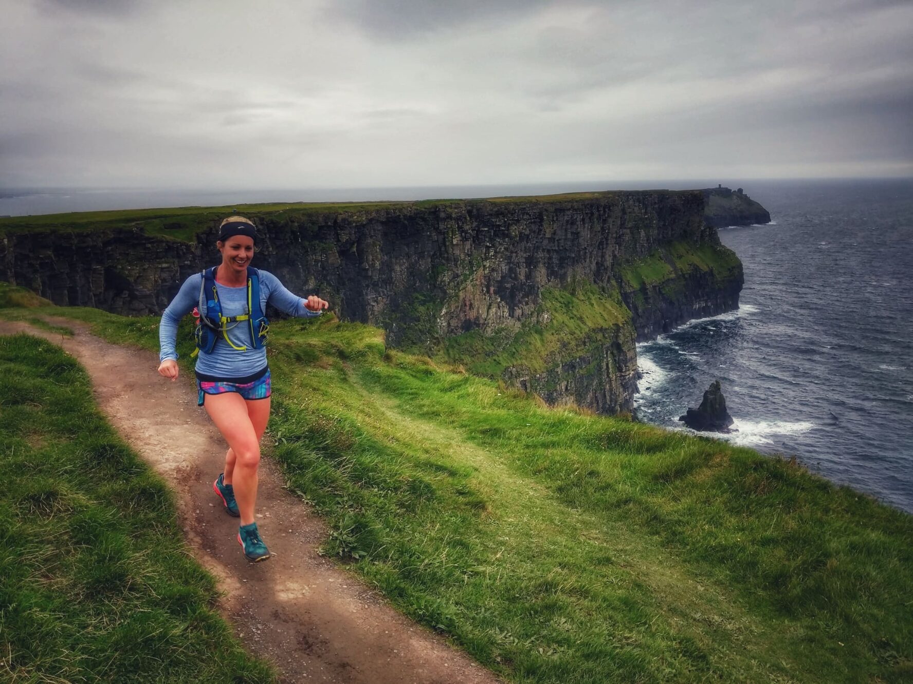 Running near the ocean