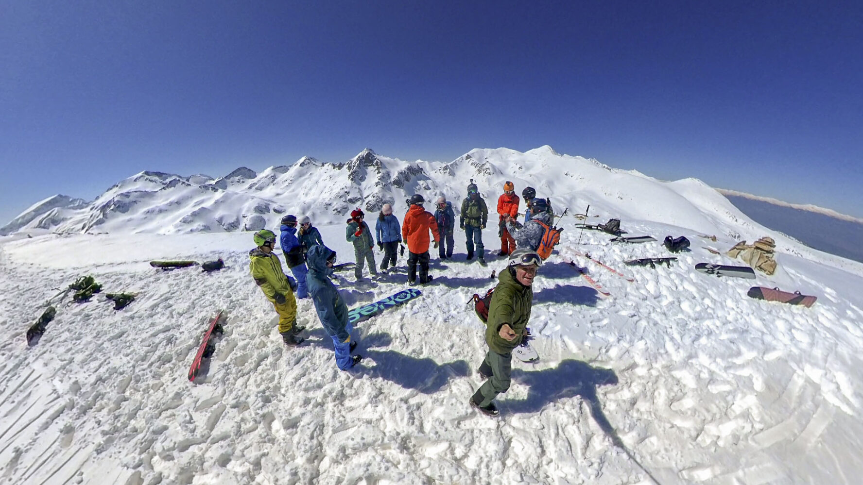 Selfie while splitboarding on Pirin Mountains