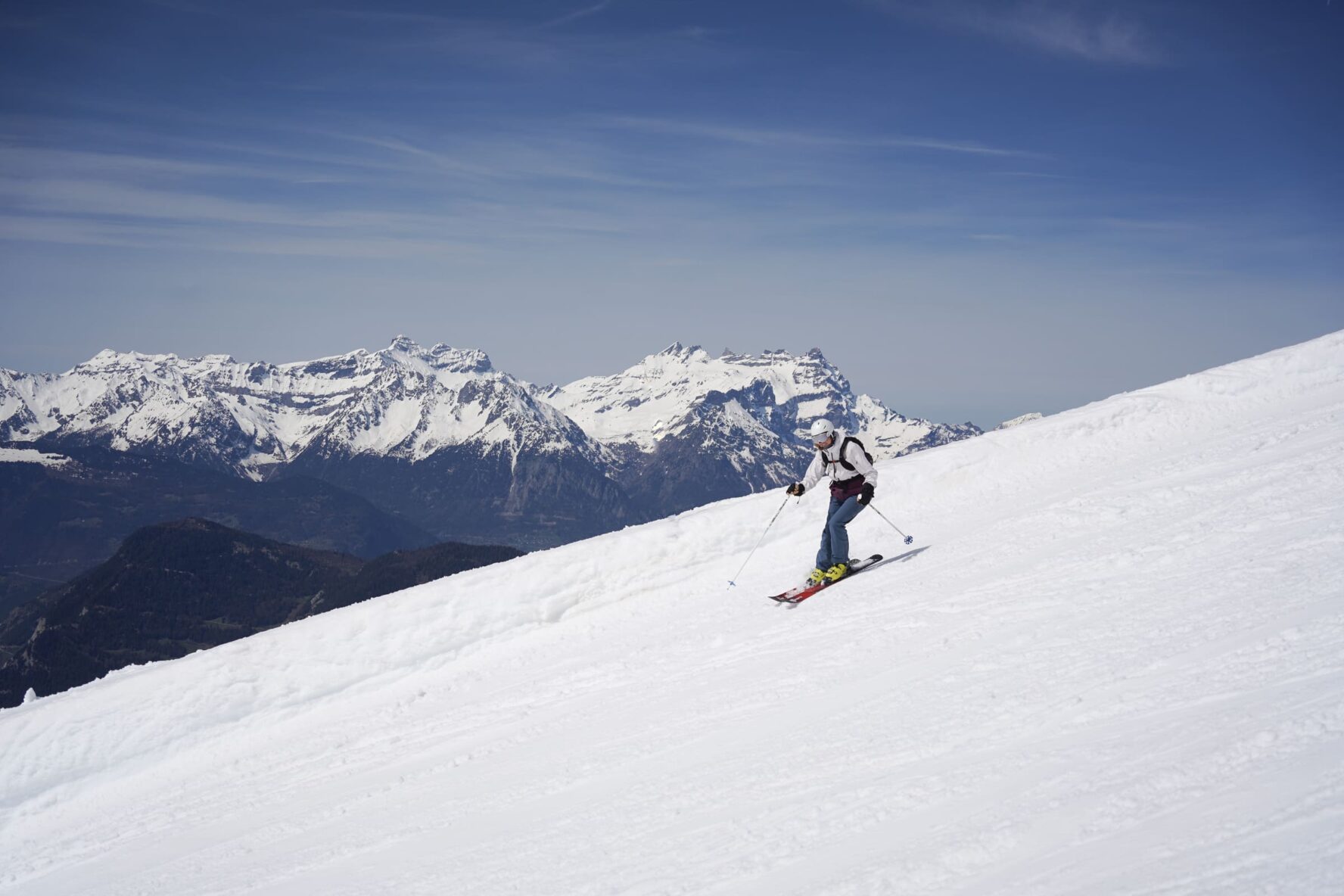 Skiing in Verbier
