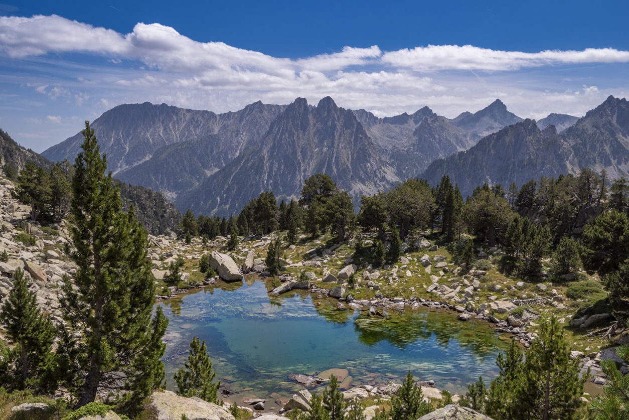 Small lakes around the Amitges refuge, Catalonia