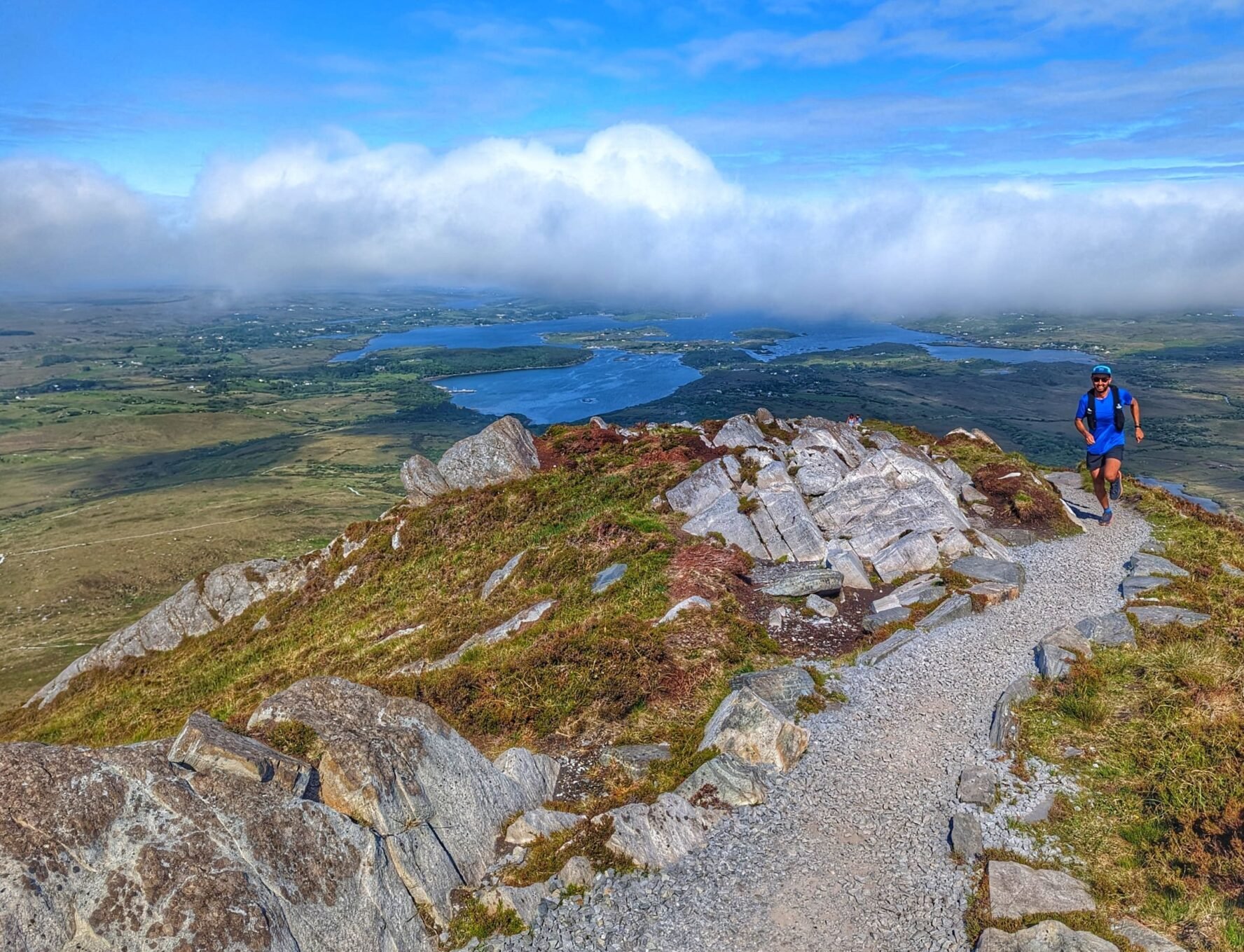 Trail running with a view