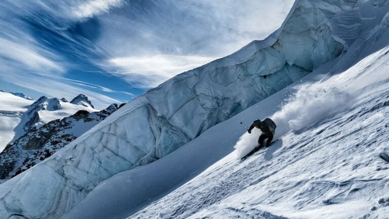 Verbier steep slope