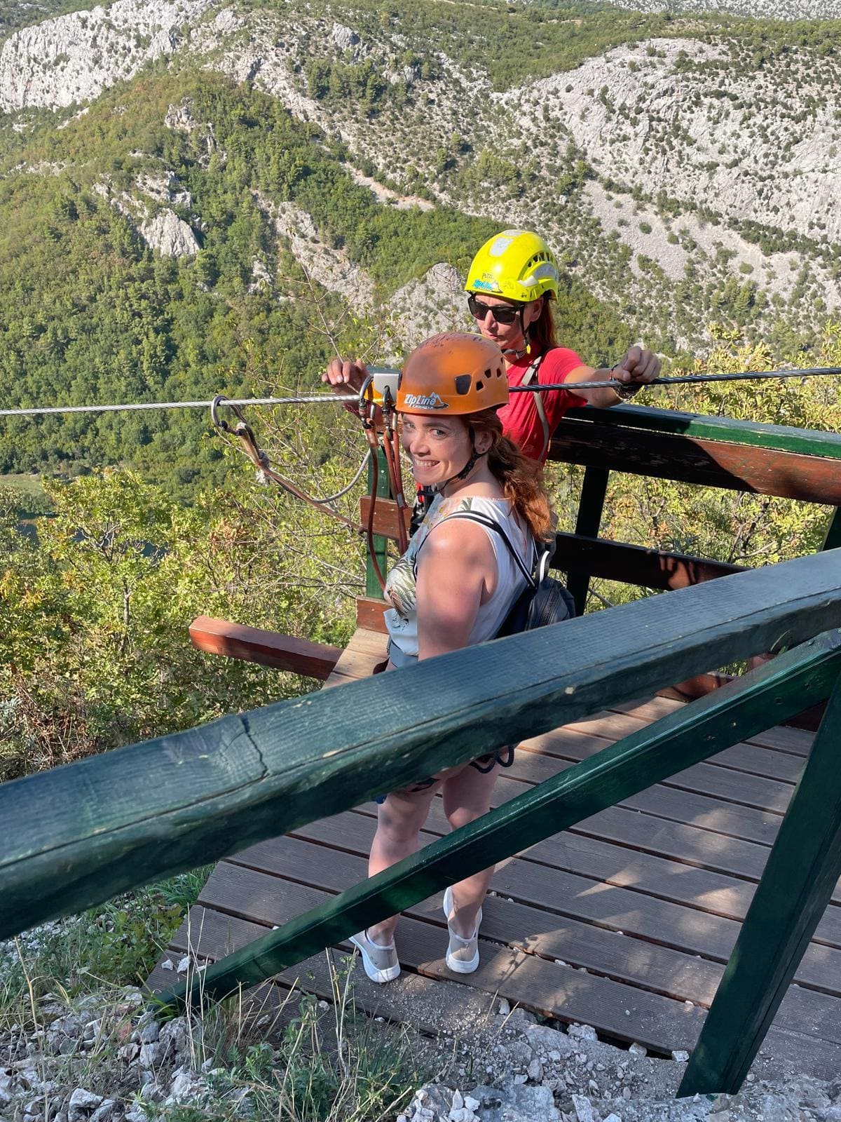 Zipline getting ready