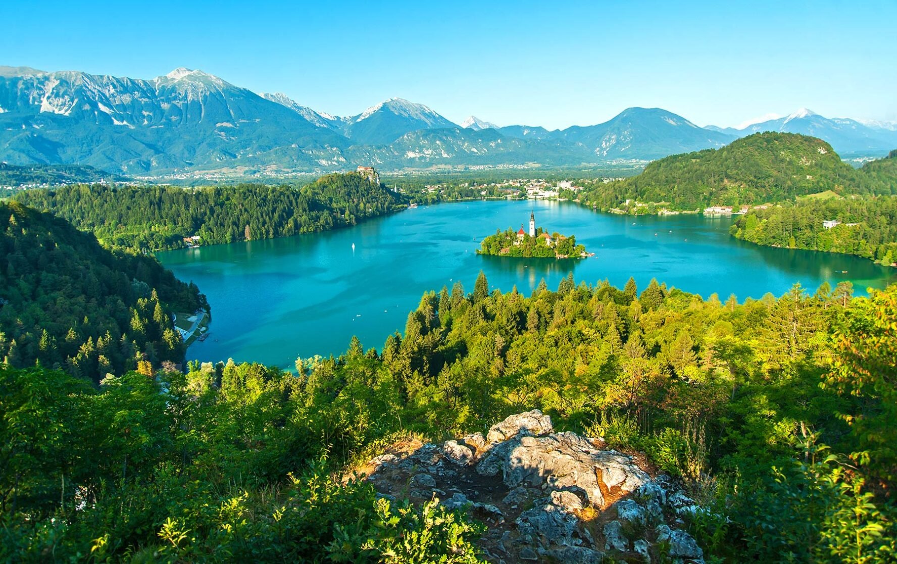 Panorama above Lake Bled