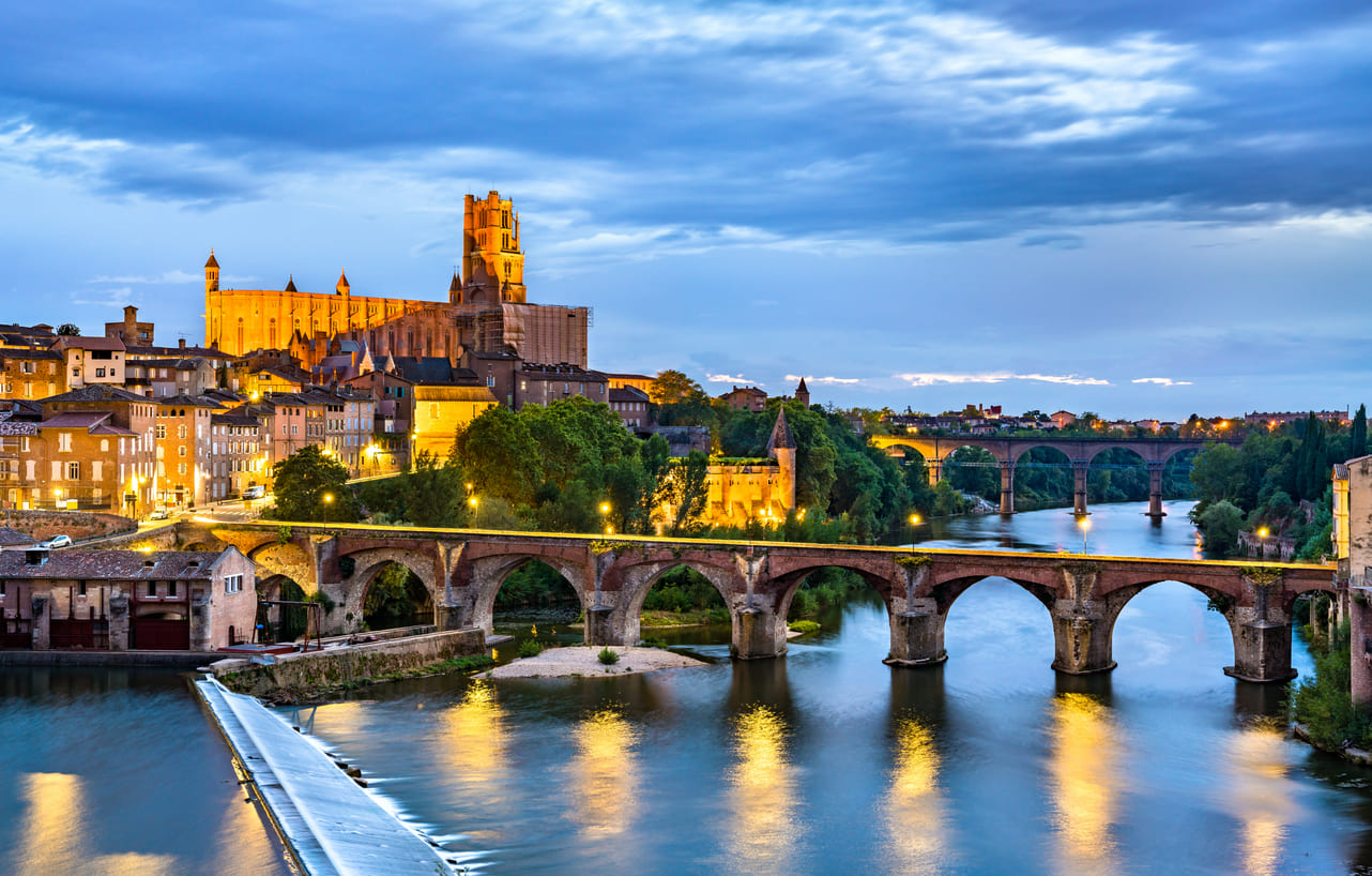 Albi at night, France