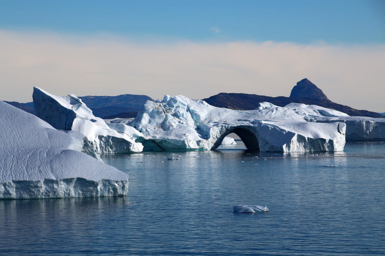 Arched iceberg