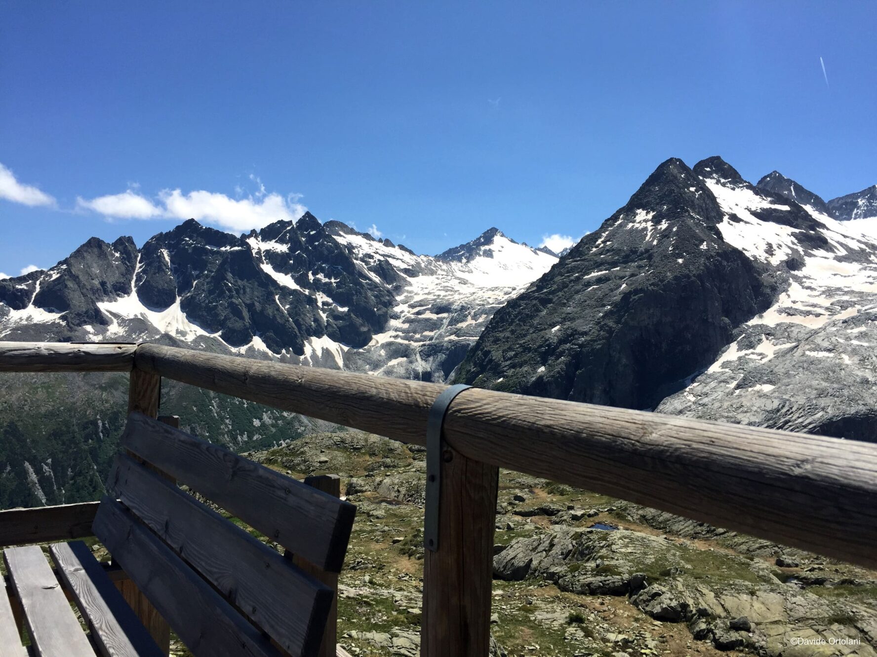 Bench in the Dolomites
