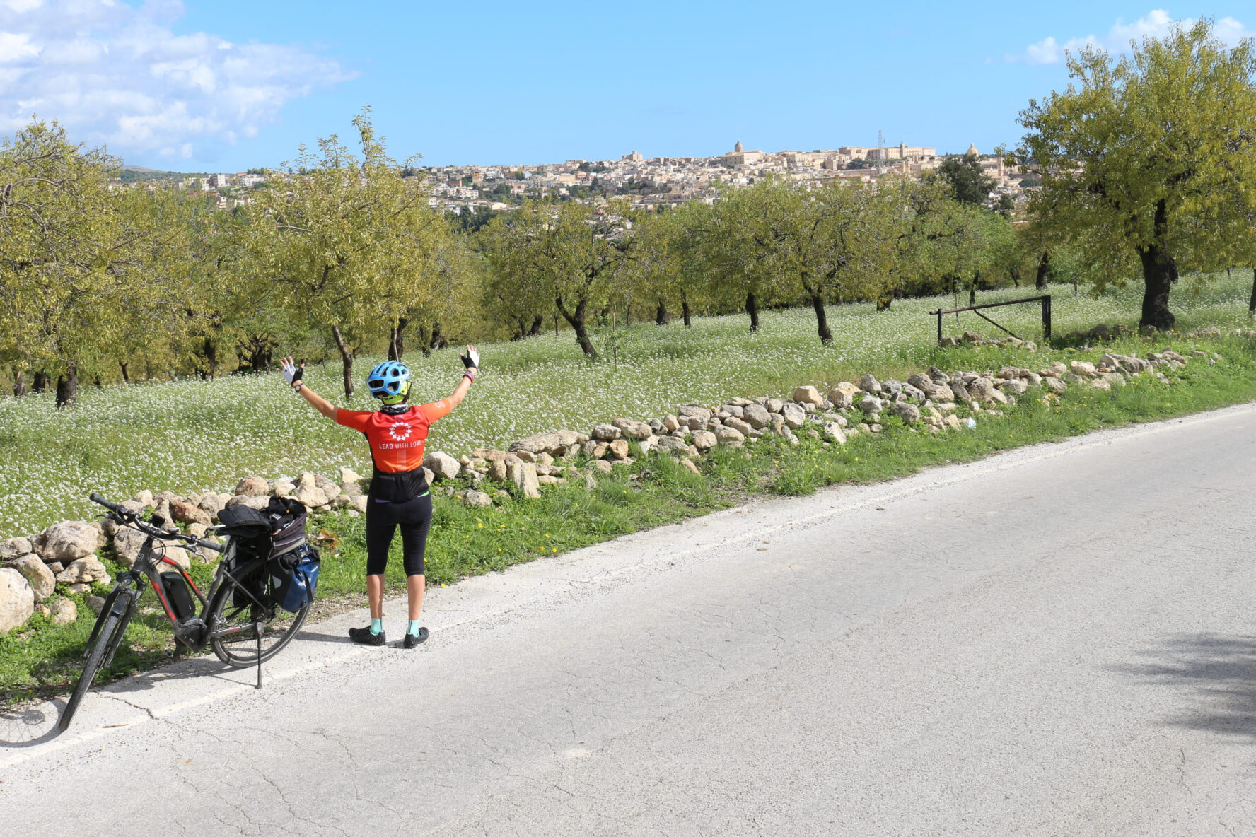 Bike stop on Sicily