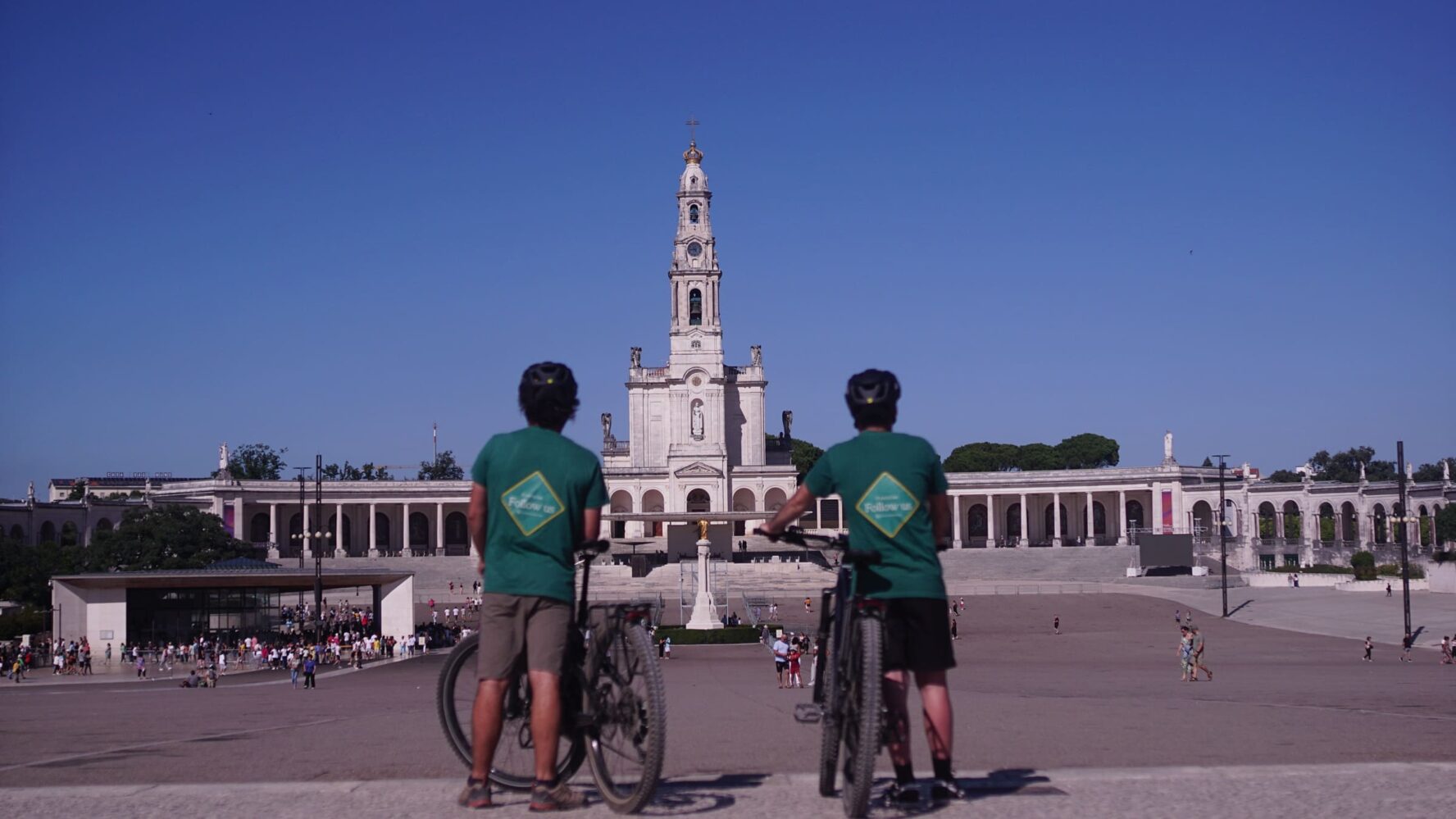 Biking through the woods