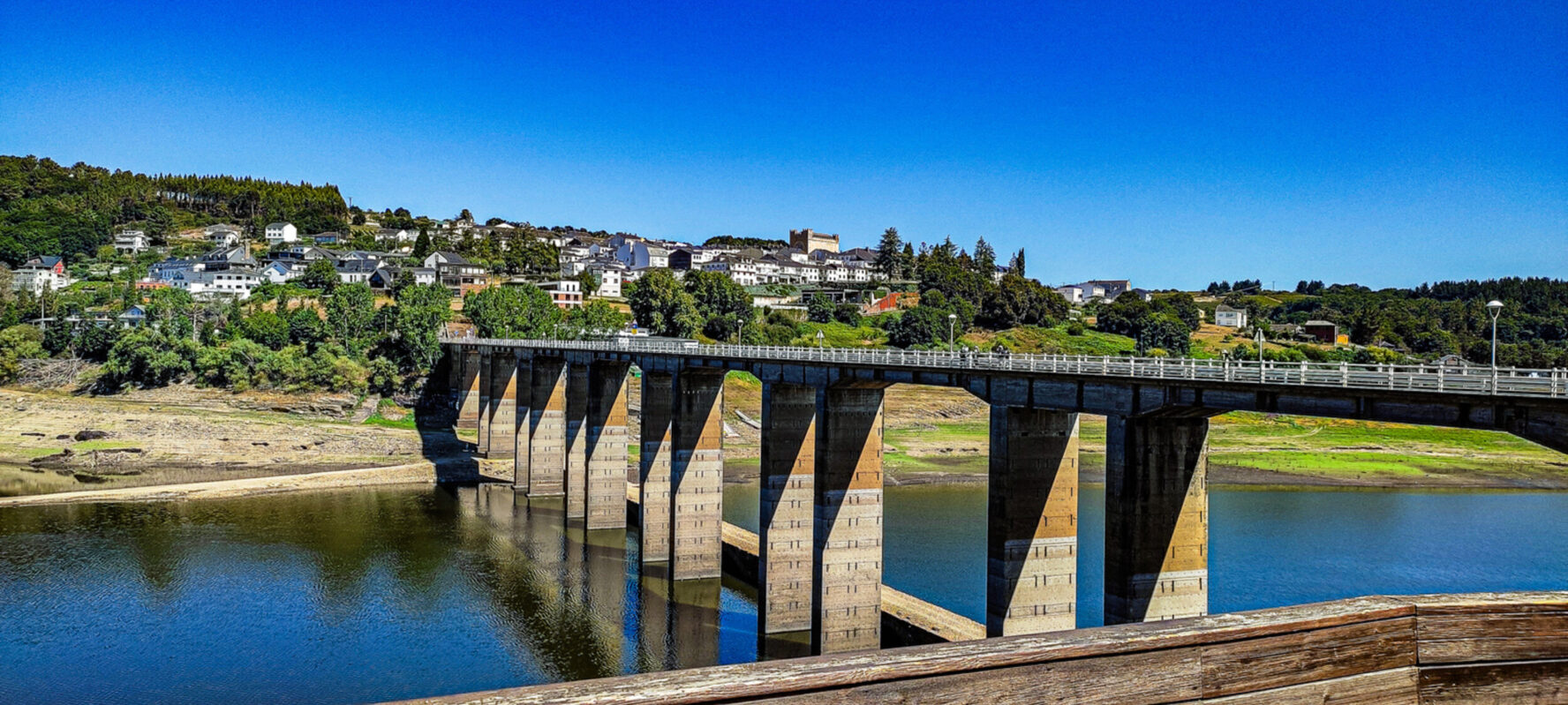 Bridge in the village of Portomarin along the Camino de Santiago