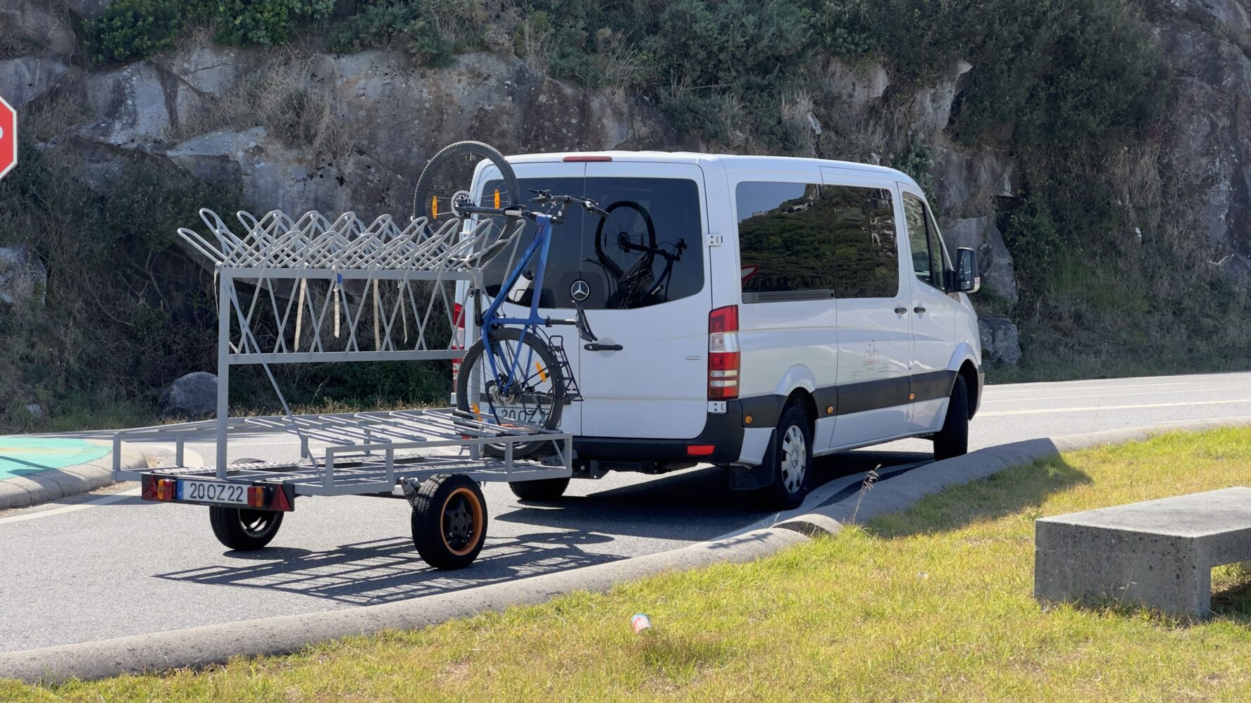 Van available during the tour