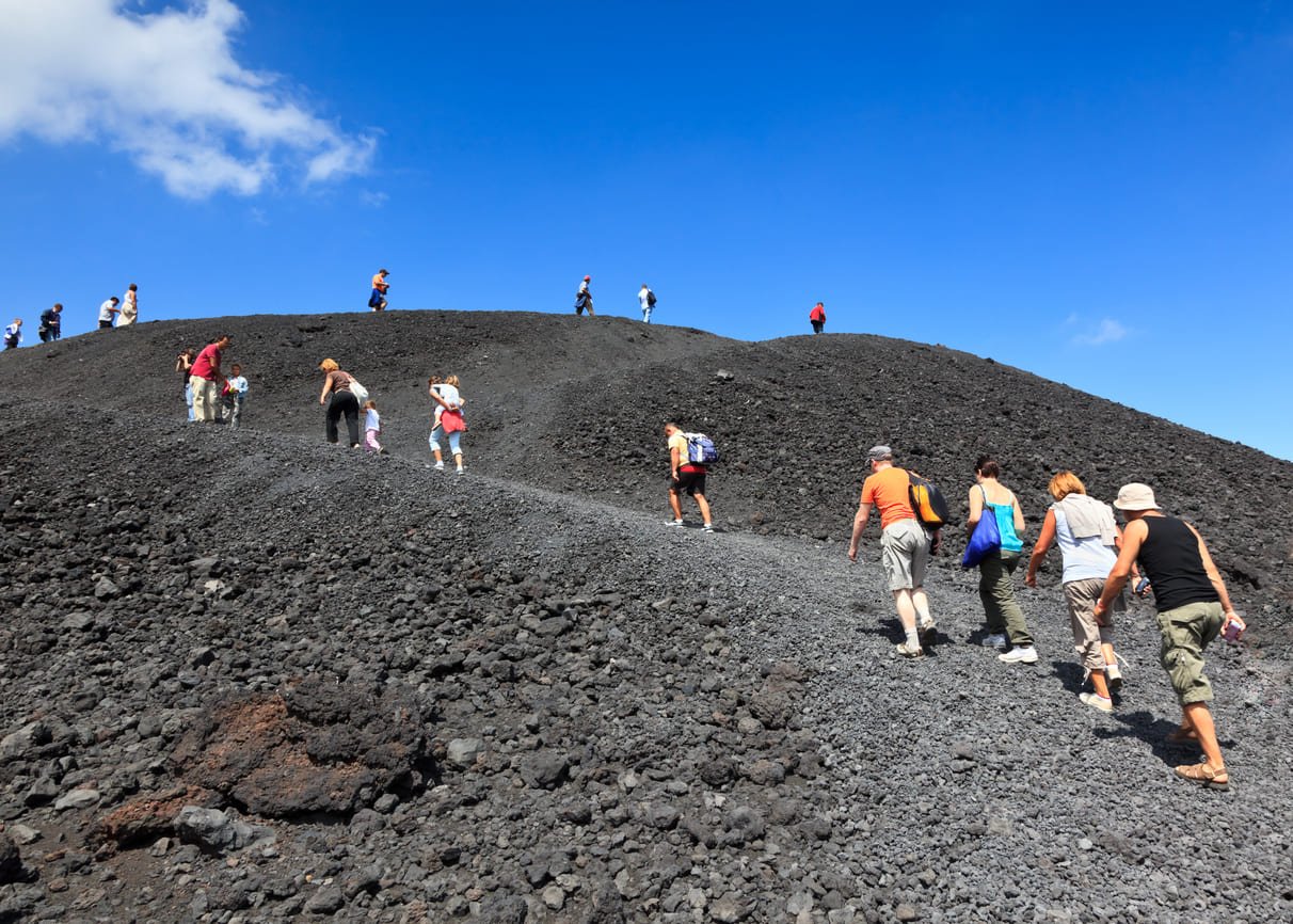 Climbing Mt Etna