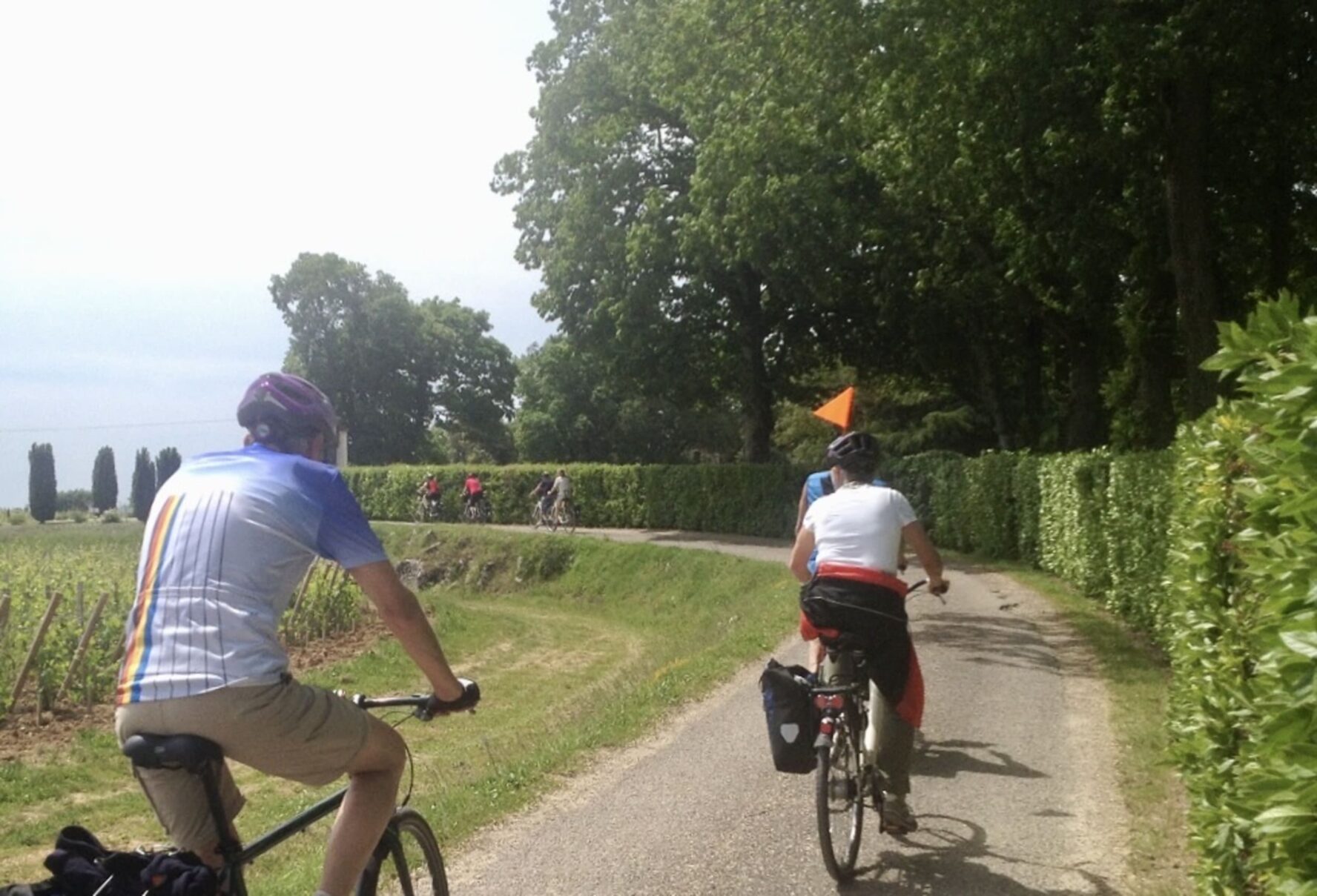 Cyclists in France, and Bordeaux