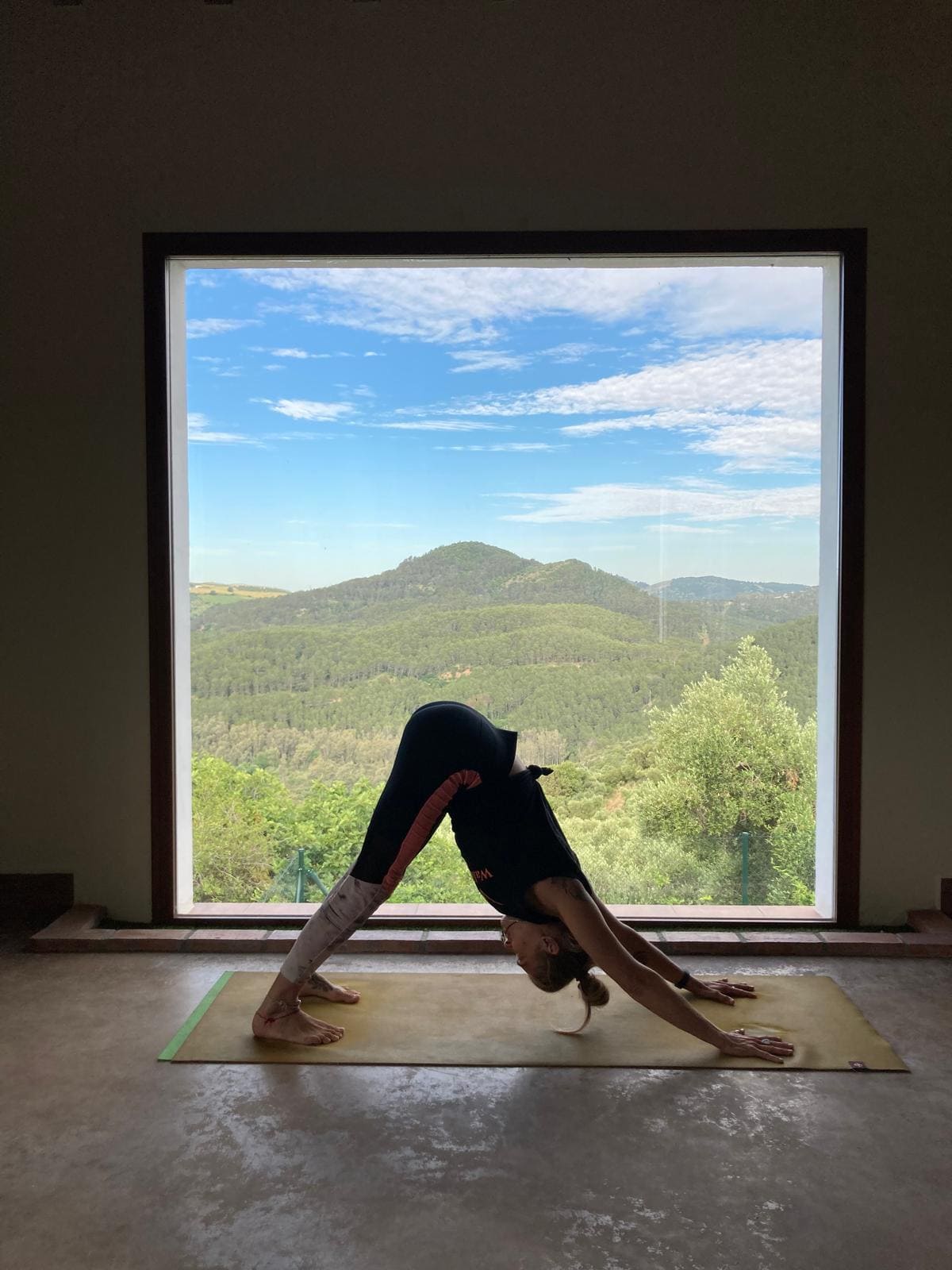 Downward dog in Andalusia