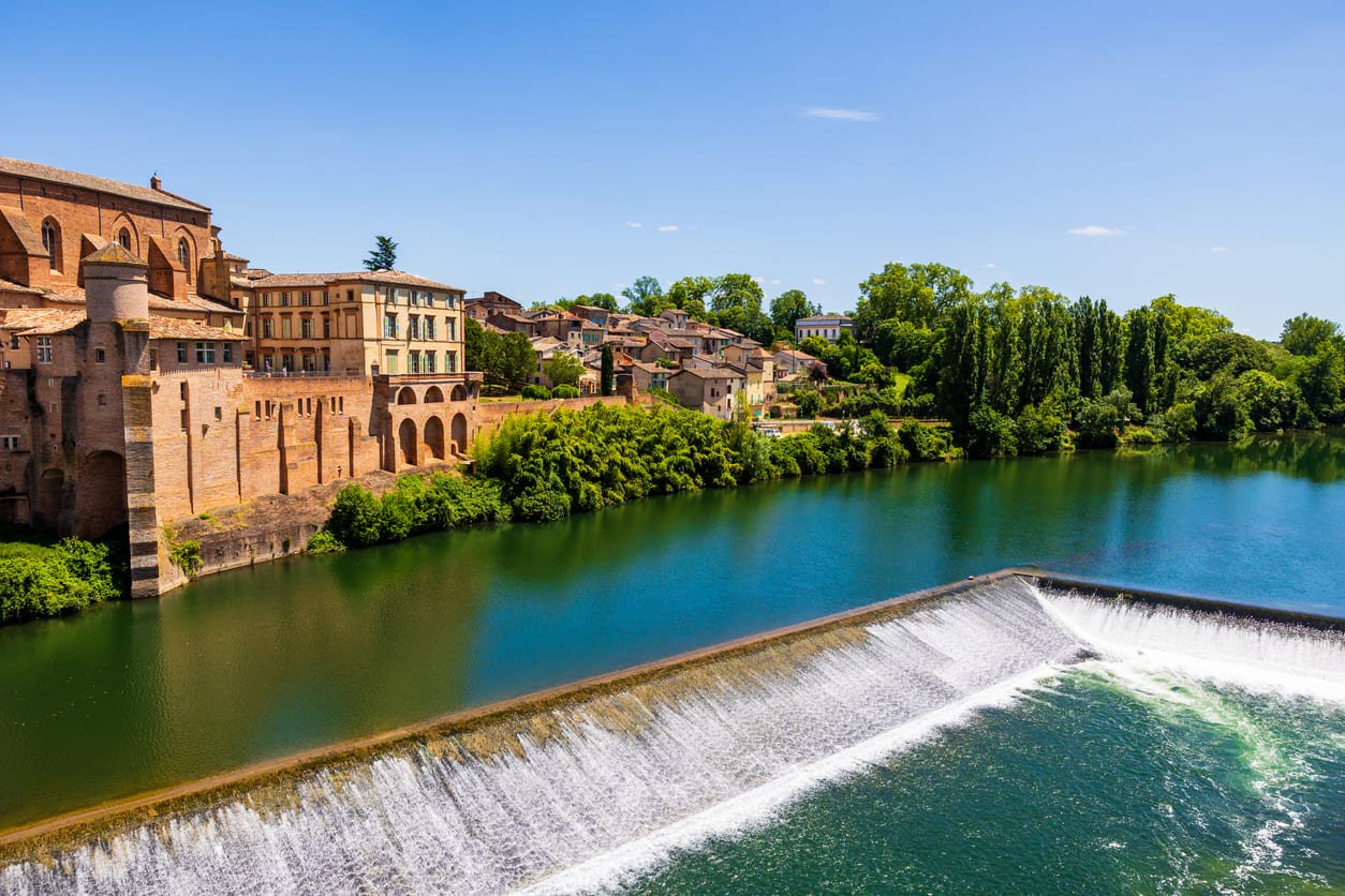Gaillac on water in France