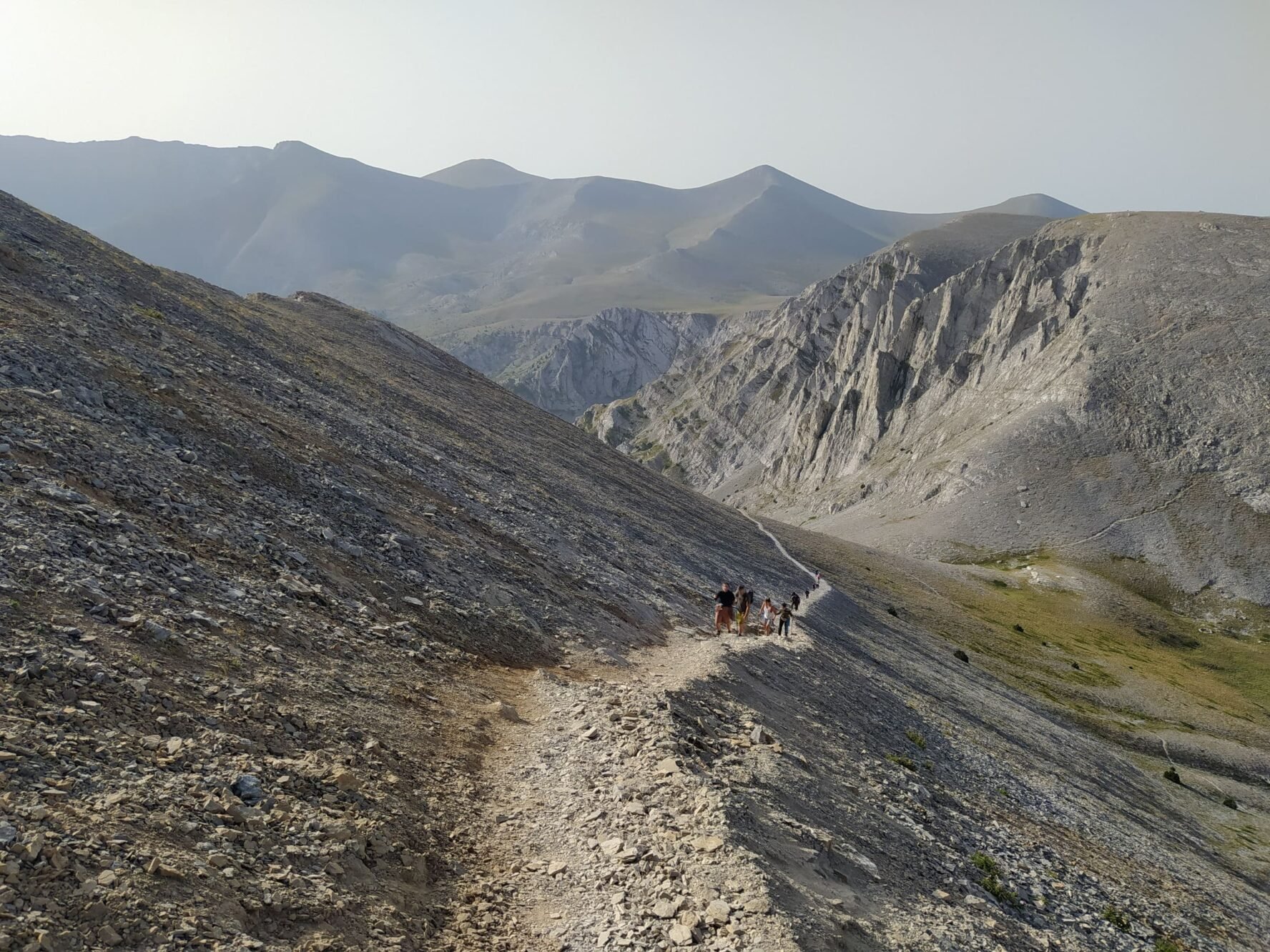 Hikers in Greece