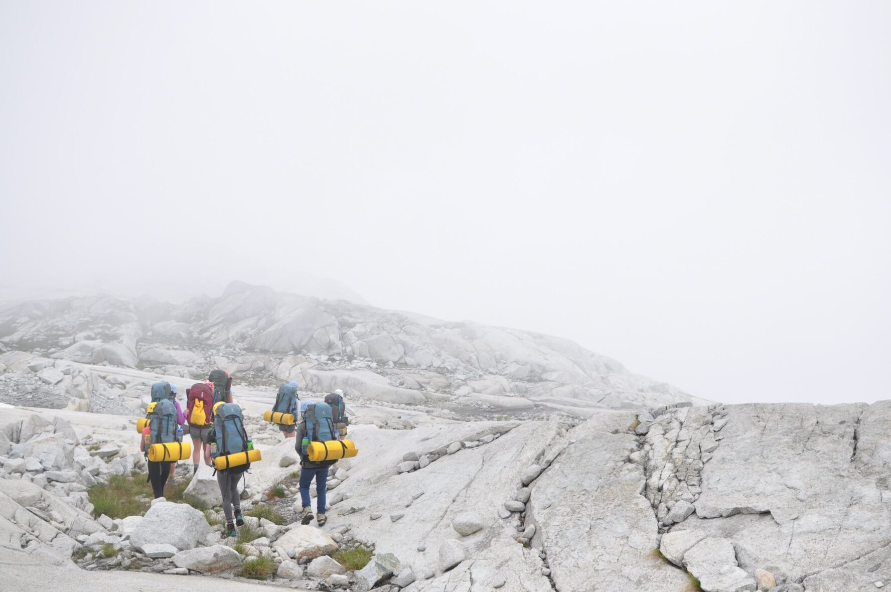Hiking in Mallorca during foggy weather