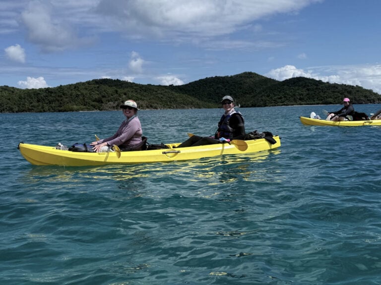 kayaking in the sea of virgin islands