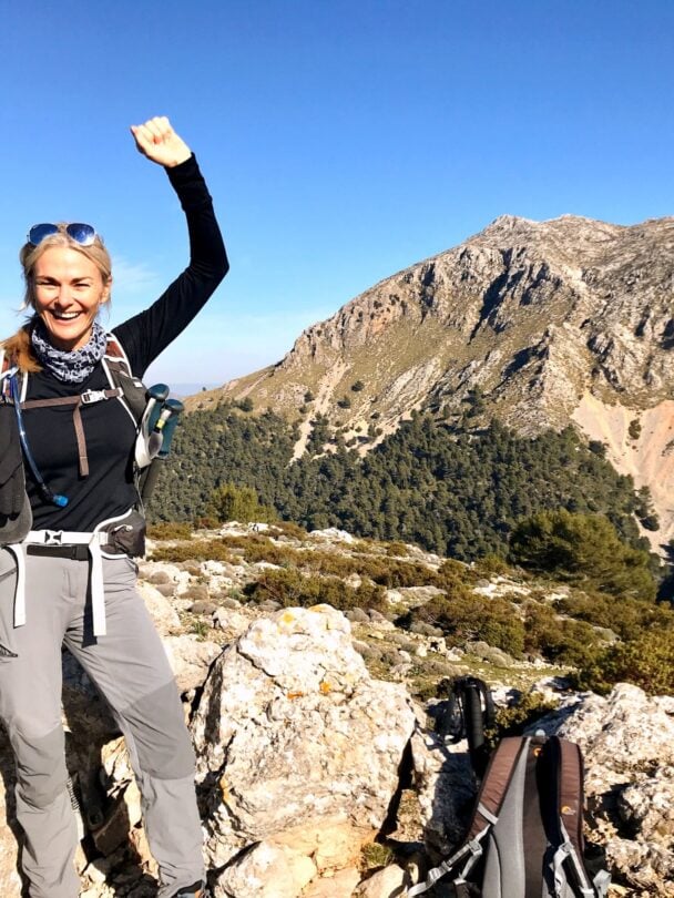Hikers on Tramuntana mountain