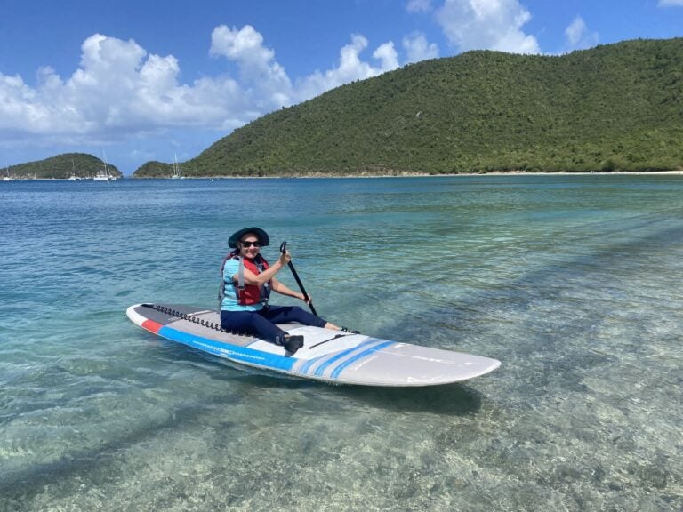 paddling in the virgin islands