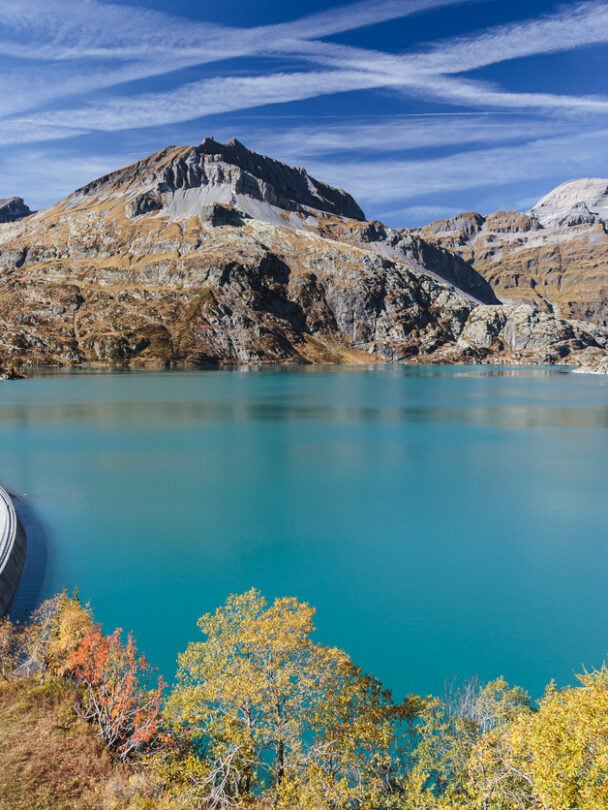 Hiking in the summer in the Alps, Lac Blanc