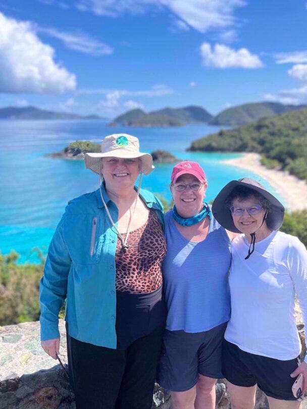 three women in st john