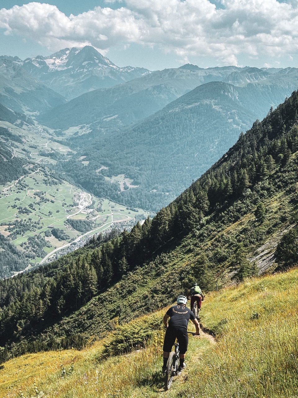 Valley views in the Swiss Alps
