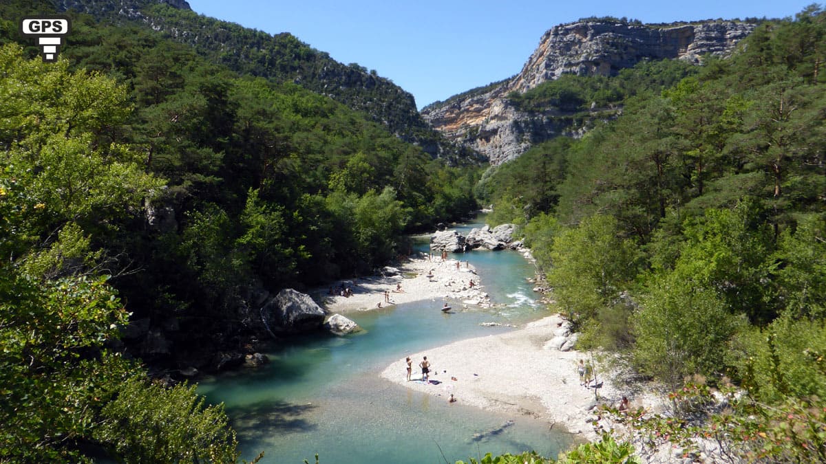 Verdon canyon swimming