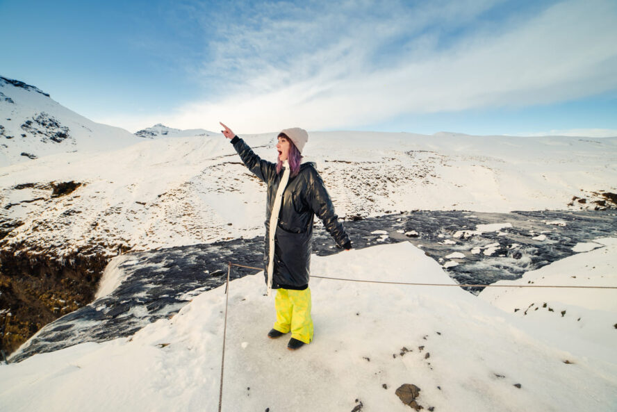 Woman in Iceland