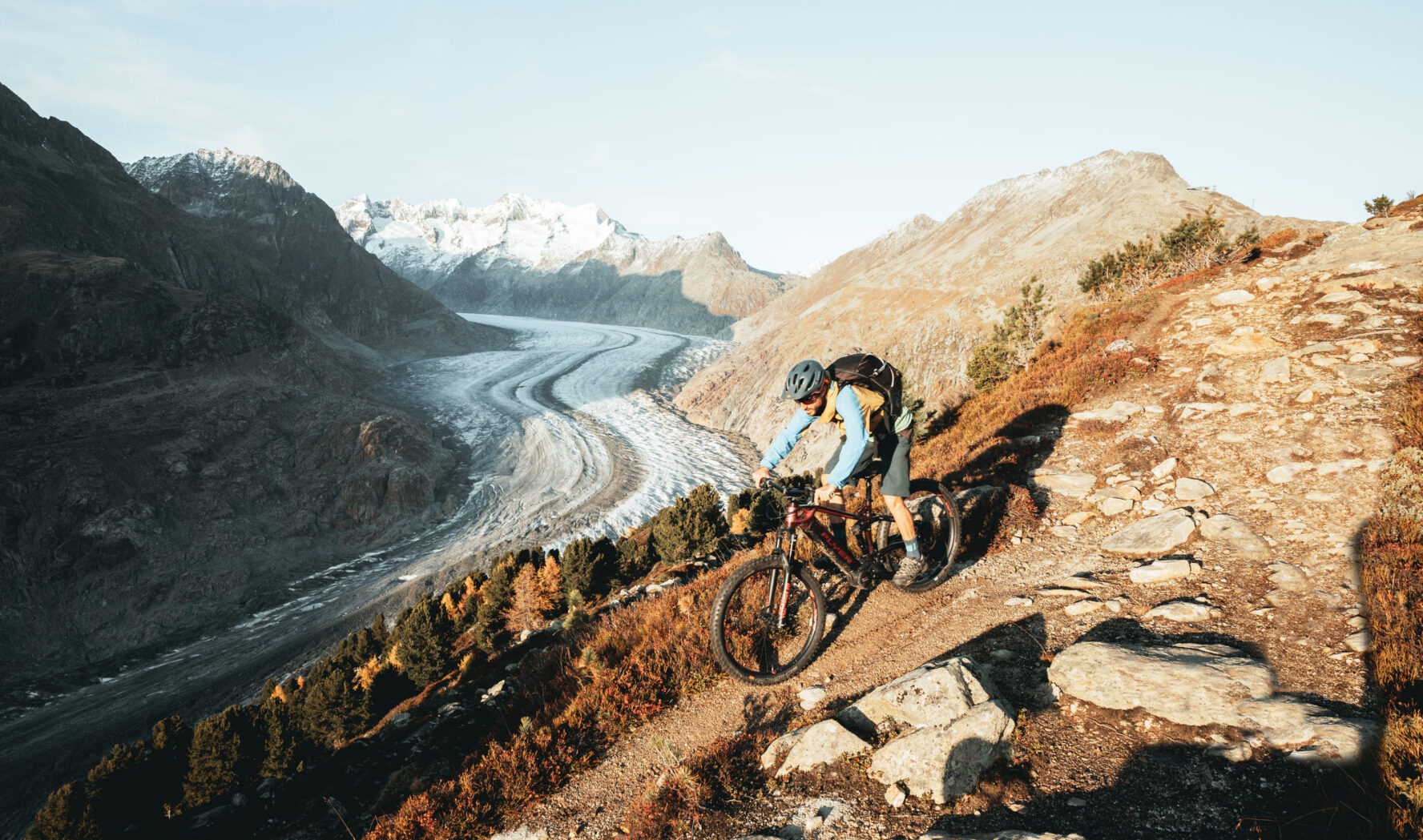 Aletsch Glacier in the Swiss Alps
