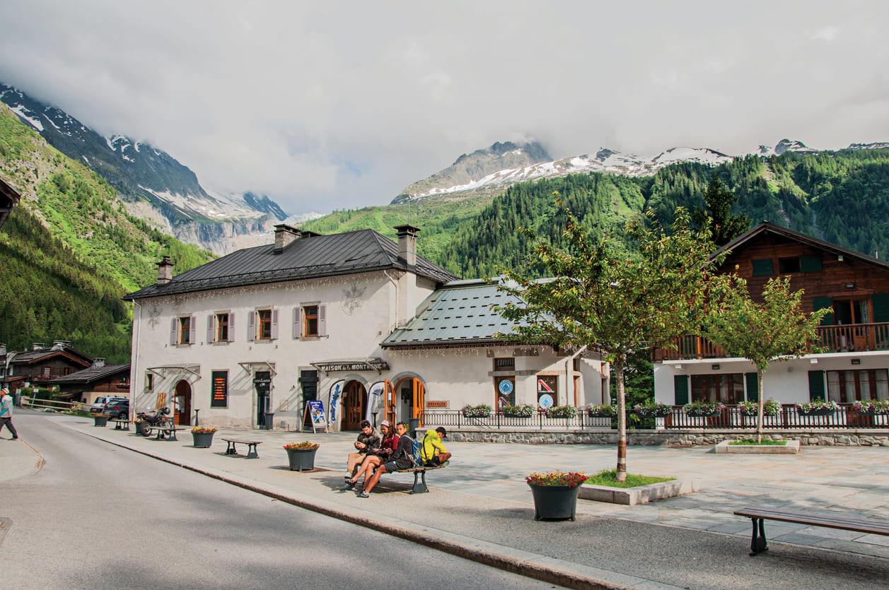 Argentiere village in France