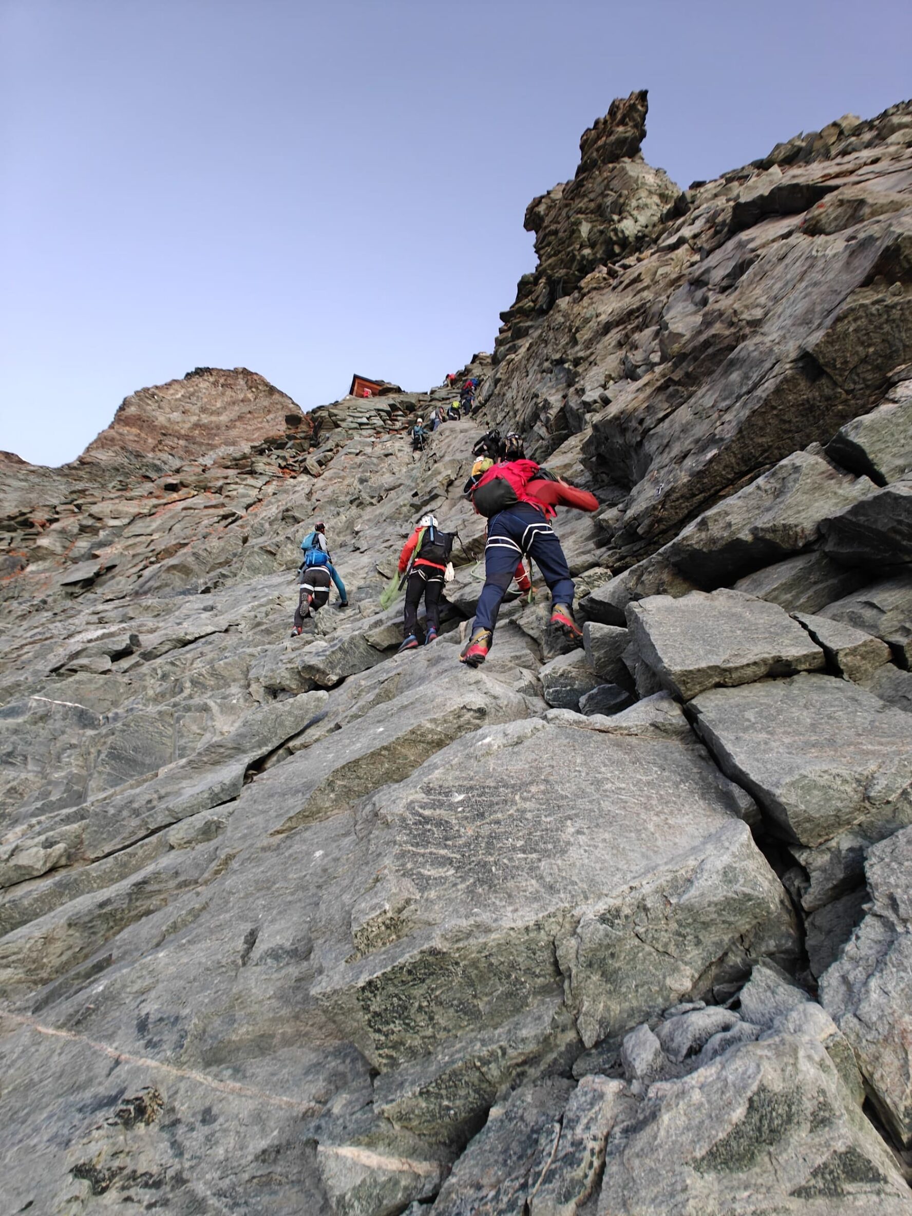 Ascending Matterhorn peak