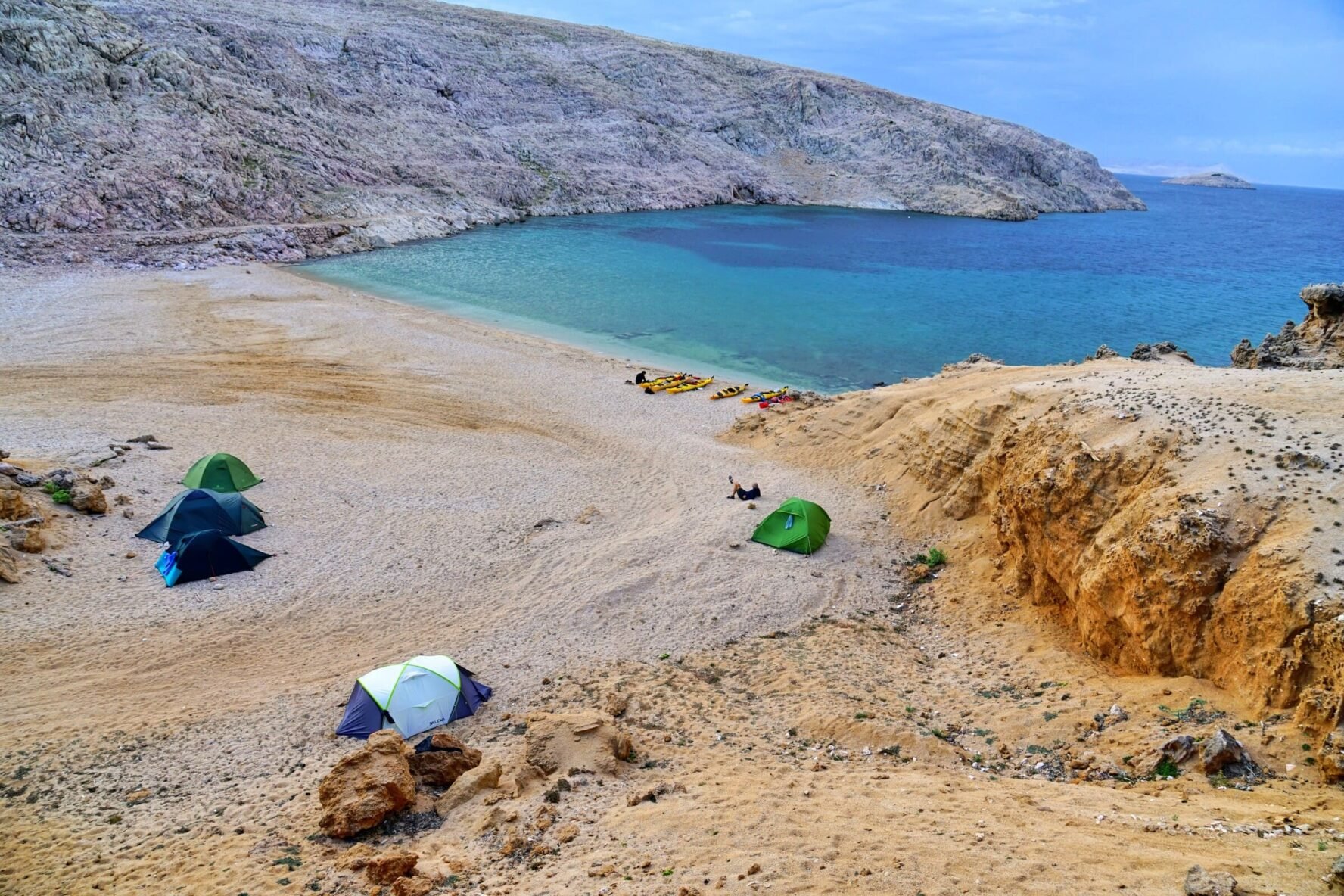 Beach camp in Croatia