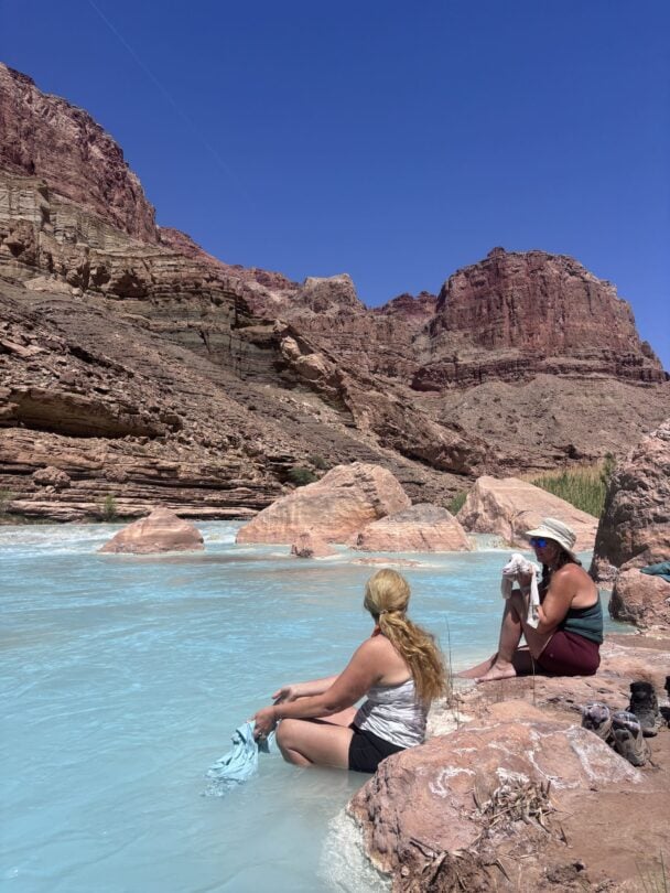 blue river hikers grand canyon