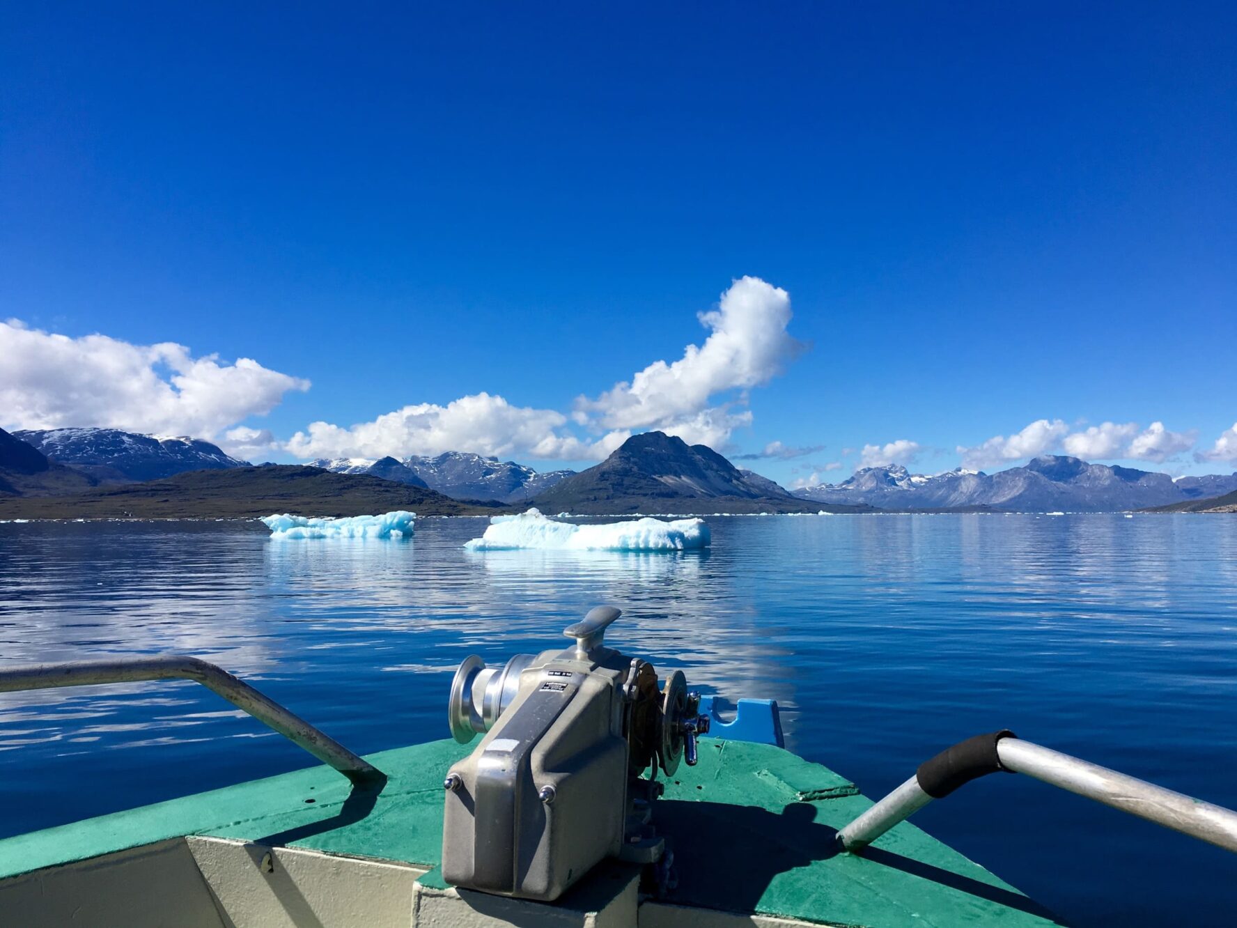 Boat ride in Greenland