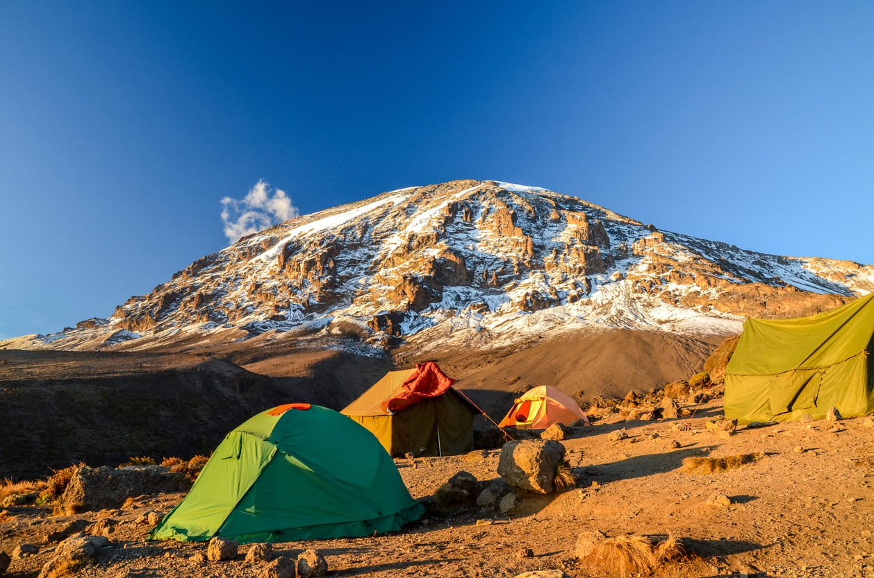 Camp at the Rongai route, Kilimanjaro