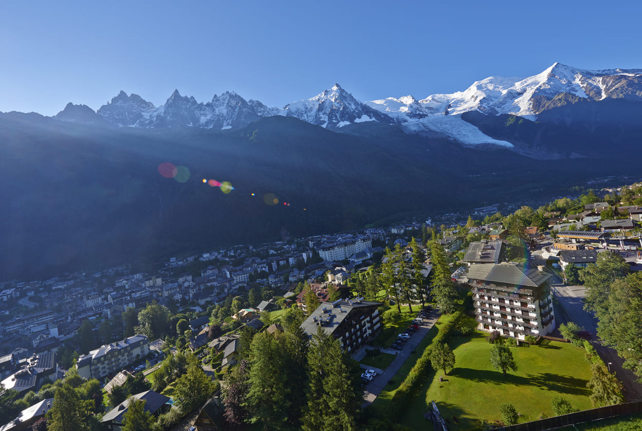 Chamonix from the air