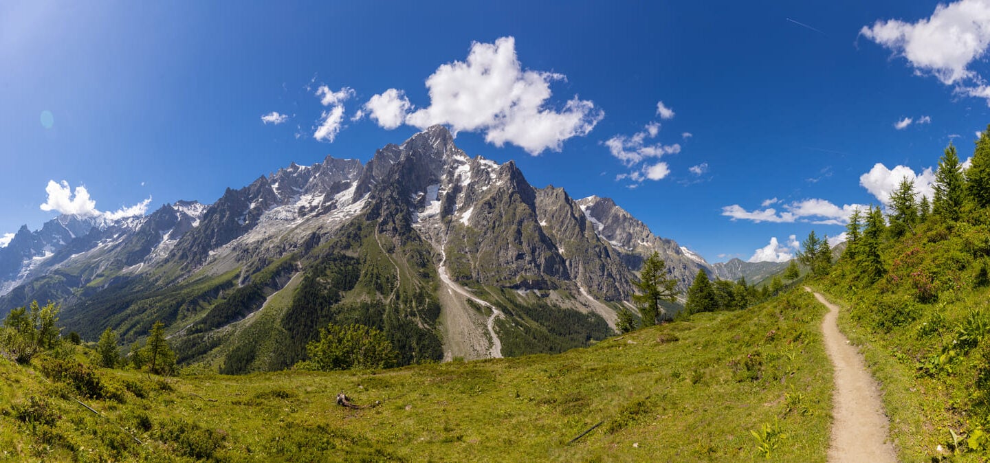 Chamonix mountain valley